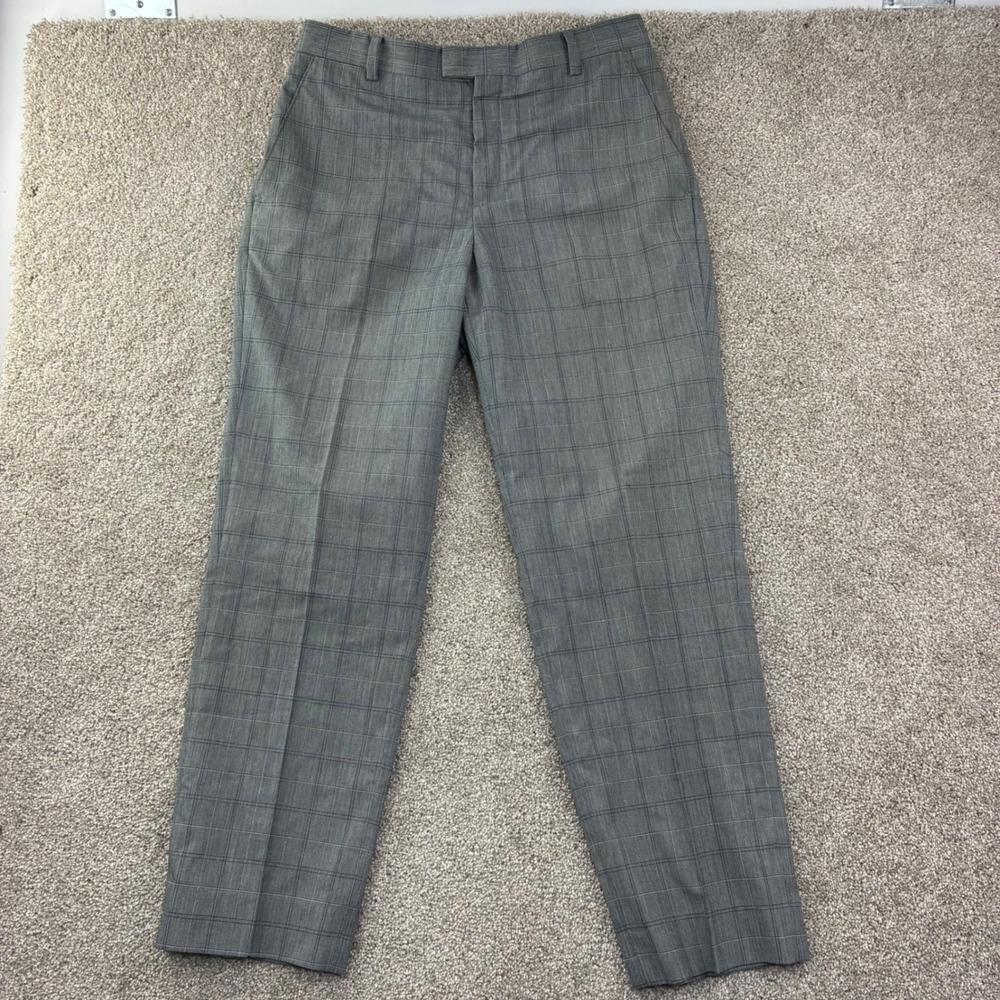 Nike Tiger Woods Collection Glen Plaid Golf Pants Men 34x34 Gray Golfcore Sporty